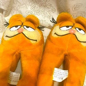 🤩1978 1981 Vintage Garfield Bedroom Slippers for the Collector! 🐯😻 Size 8 - 9
